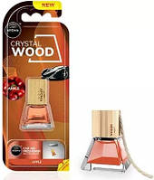 Автомобильный ароматизатор Aroma Car Wood - Crystal Wood, Apple (Яблоко) 7 мл