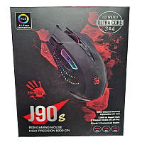 Игровая мышка А4Tech J90s Bloody USB black, RGB подсветка