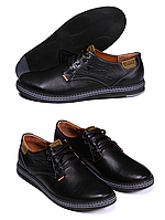 Мужские кожаные туфли из натуральной кожи Levis Stage 1 обувь 41 (27 см)