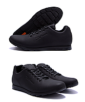 Весенние мужские кожаные кроссовки YAVGOR Soft черные удобные из натуральной кожи на весну 42 (28 см) обувь