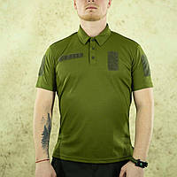 Поло хаки мужской CollMax (M - XXL) Потоотводящая военная футболка армейская нацгвардии тактическая для ВСУ