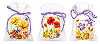 Літні квіти Набір для вишивання хрестом (мішочки для саше) Vervaco PN-0145823