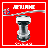 Злив для умивальника квадратний "клік-клак" без переливу 1 1/4 "x90x60 мм з латуні CWU60SQ-CB McAlpine