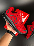 Кросівки чоловічі Nike Air Max 720 Найк Аїр червоні модні бігові кросівки текстиль для повсякденного носіння, фото 4