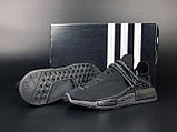 Кросівки Adidas NMD Human RACE чорні модні бігові кросівки текстиль, фото 4