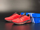 Кросівки чоловічі Adidas червоні модні бігові кросівки текстиль, фото 5