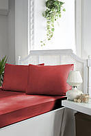 Простынь La Romano RED двуспальная с наволочками 200х200 см сатин на резинке красная