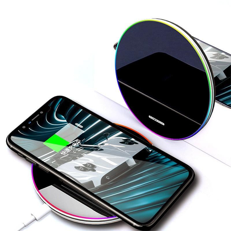 Швидке бездротове заряджання 15W для телефона Apple iPhone, SAMSUNG, Huawei, Xiaomi та ін. ESSAGER чорна