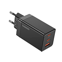 Зарядний пристрій Toocki 67W QC4.0 2xType-C+USB EU black