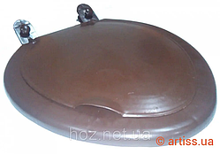 Кришка для дачного унітазу коричнева