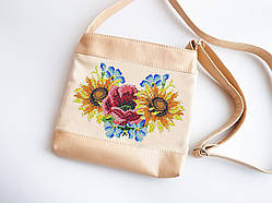 Сумка під вишивку Букет польових квітів (еко шкіра)