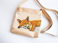 Сумка під вишивку Букет польових квітів (еко шкіра)