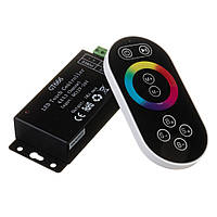 LED контроллер светодиодный черный RGB 18А-216Вт, (8 кнопок)