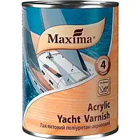 Лак яхтный полиуретан - акриловый Maxima Acrylic Yacht Varnish Глянцевый 0.75л