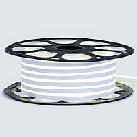 Неонова стрічка світлодіодна нейтральна біла 12V 8х16 пвх smd2835 120LED/м 8Вт/м IP65