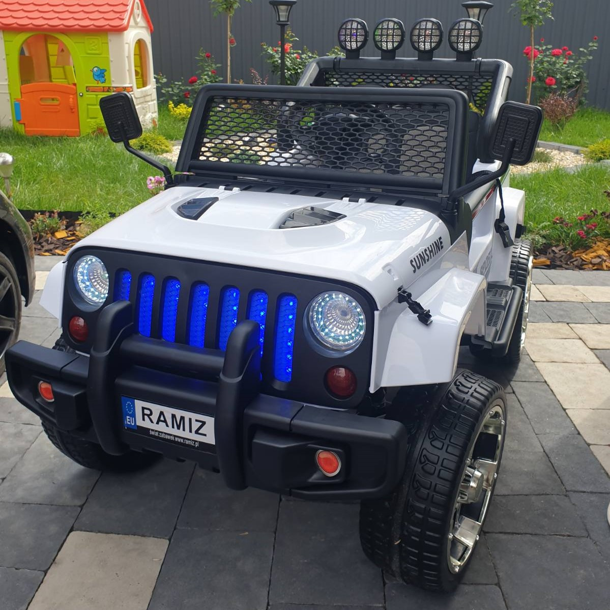 Дитячий електромобіль джип Raptor Drifter (білий колір) з пультом дистанційного керування 2.4G, фото 1