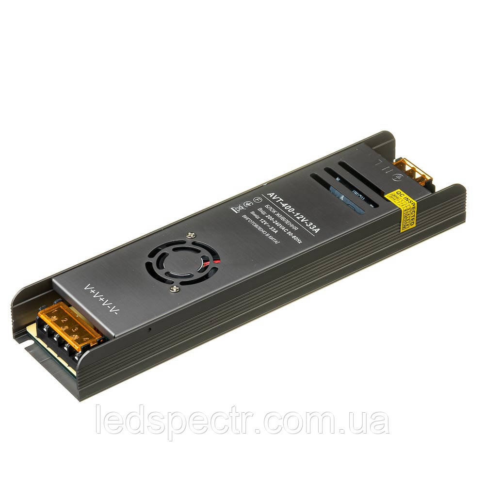Led блок живлення 12V 33.3 А 400Вт IP20 AVT