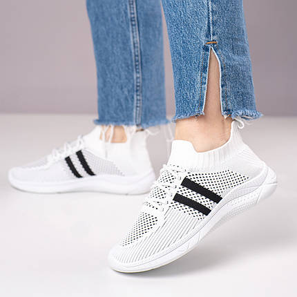 Кросівки жіночі білі сітка на літо, фото 1