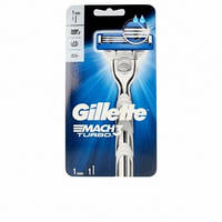 Бритва с 1 сменными кассетами GILLETTE MACH3 TURBO 3D 3 Лезвия "Gr"