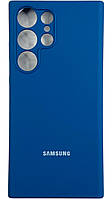 Чехол Soft touch на Samsung Galaxy S23 Ultra (на самсунг с23 ультра) синий
