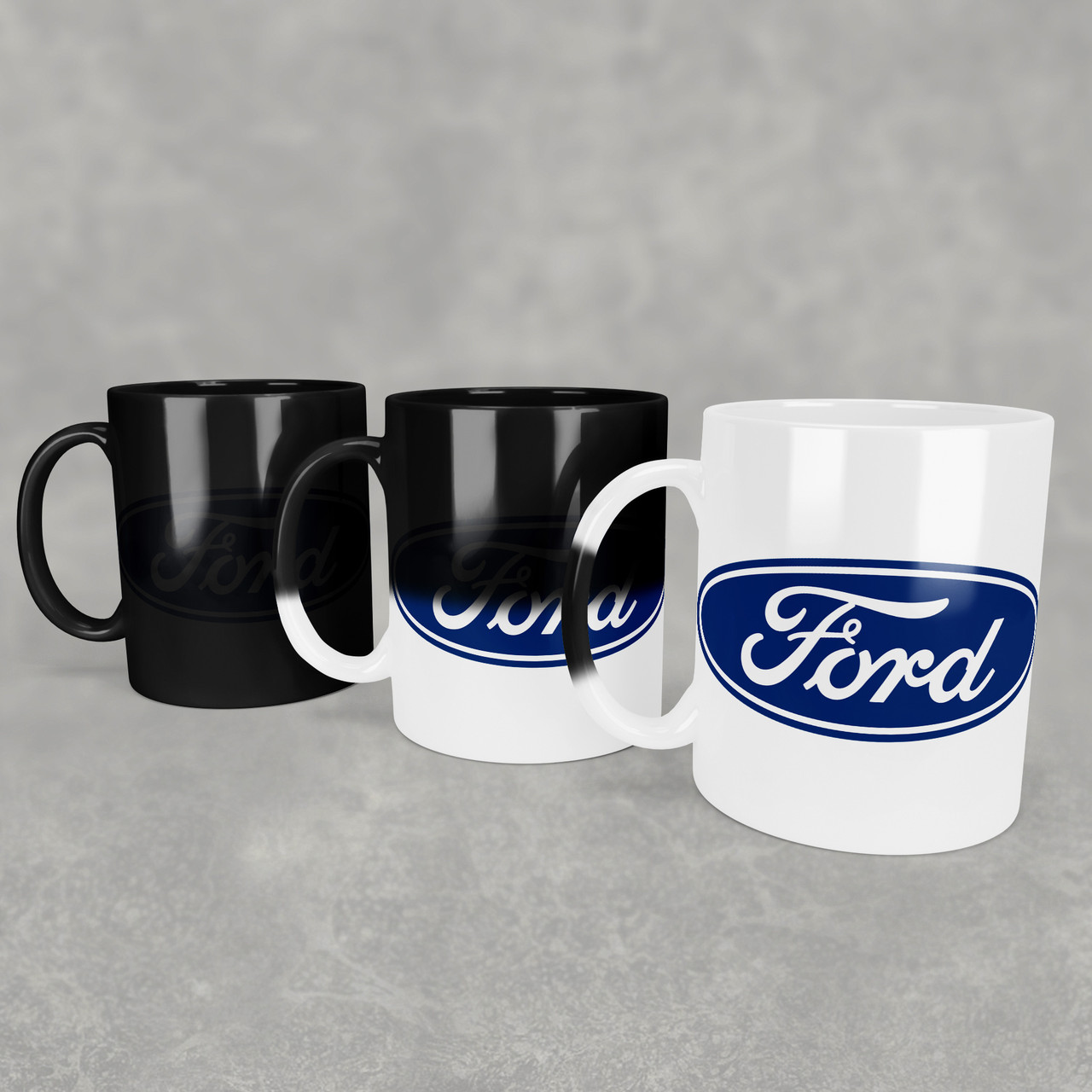 Чашка-хамелеон з маркою авто Ford / Форд. Найкращий подарунок чоловіку