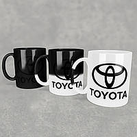 Чашка-хамелеон с маркой авто TOYOTA / ТОЙОТА. Лучший подарок мужчине