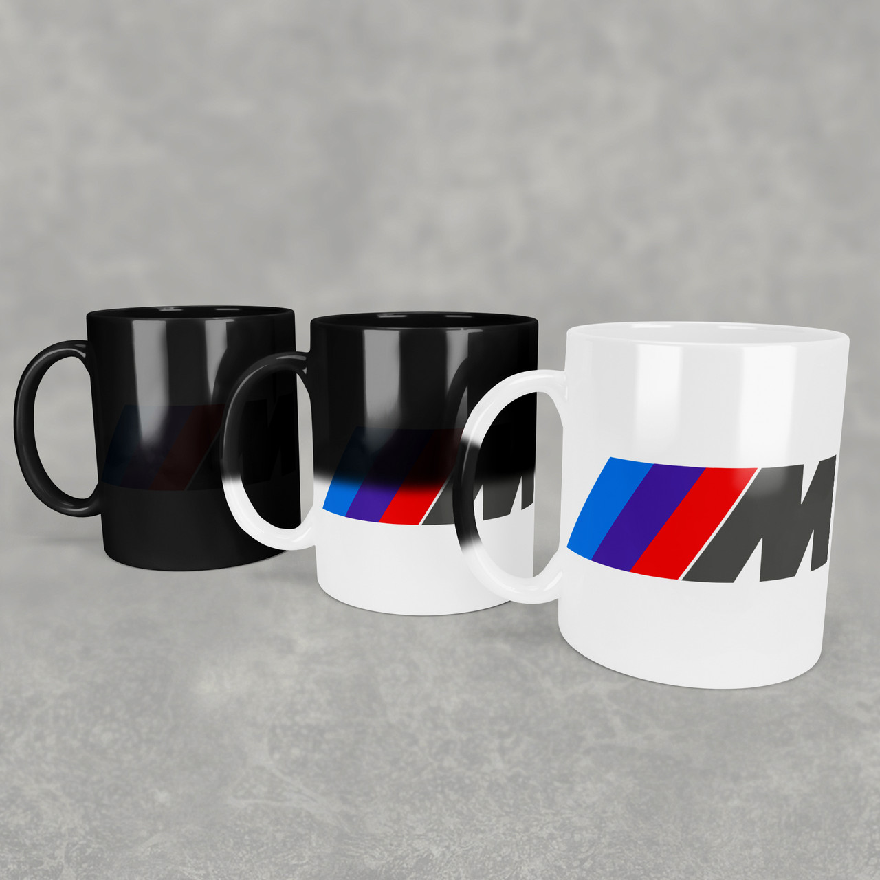 Чашка-хамелеон з маркою авто BMW M-SPORT / БМВ М-СПОРТ. Найкращий подарунок чоловіку