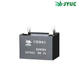 Cbb61 3,0 mkf - 450VAC (±5%) 38x20x30 дроти, поліпропіленові в прямокутному корпусі, фото 4