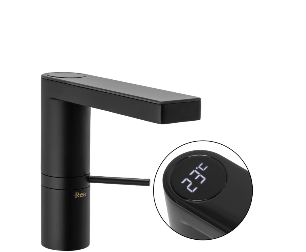 Змішувач для раковини (умивальника) REA AMAR LCD BLACK чорний *