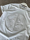 Чоловіча футболка Stone Island M1454 біла, фото 2