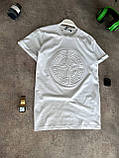 Чоловіча футболка Stone Island M1454 біла, фото 4