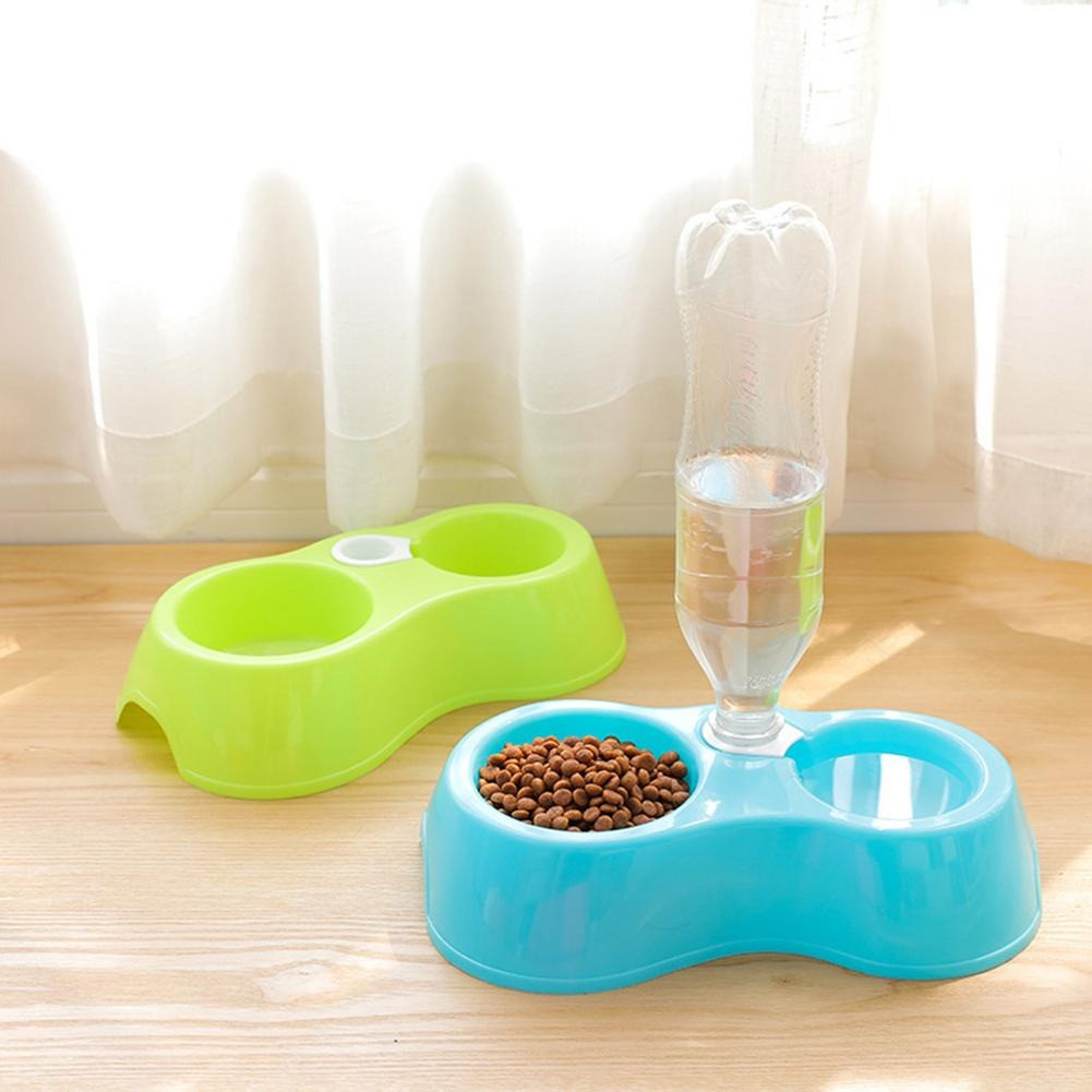 Миска для собак/котів з поїльником пластиковий pet feeder