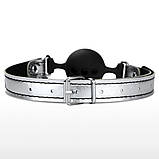 Кляп-кулька із затискачами для сосків на ланцюжках Bondage Fetish Breathable Ball Gag With Nipple Clamp, фото 5