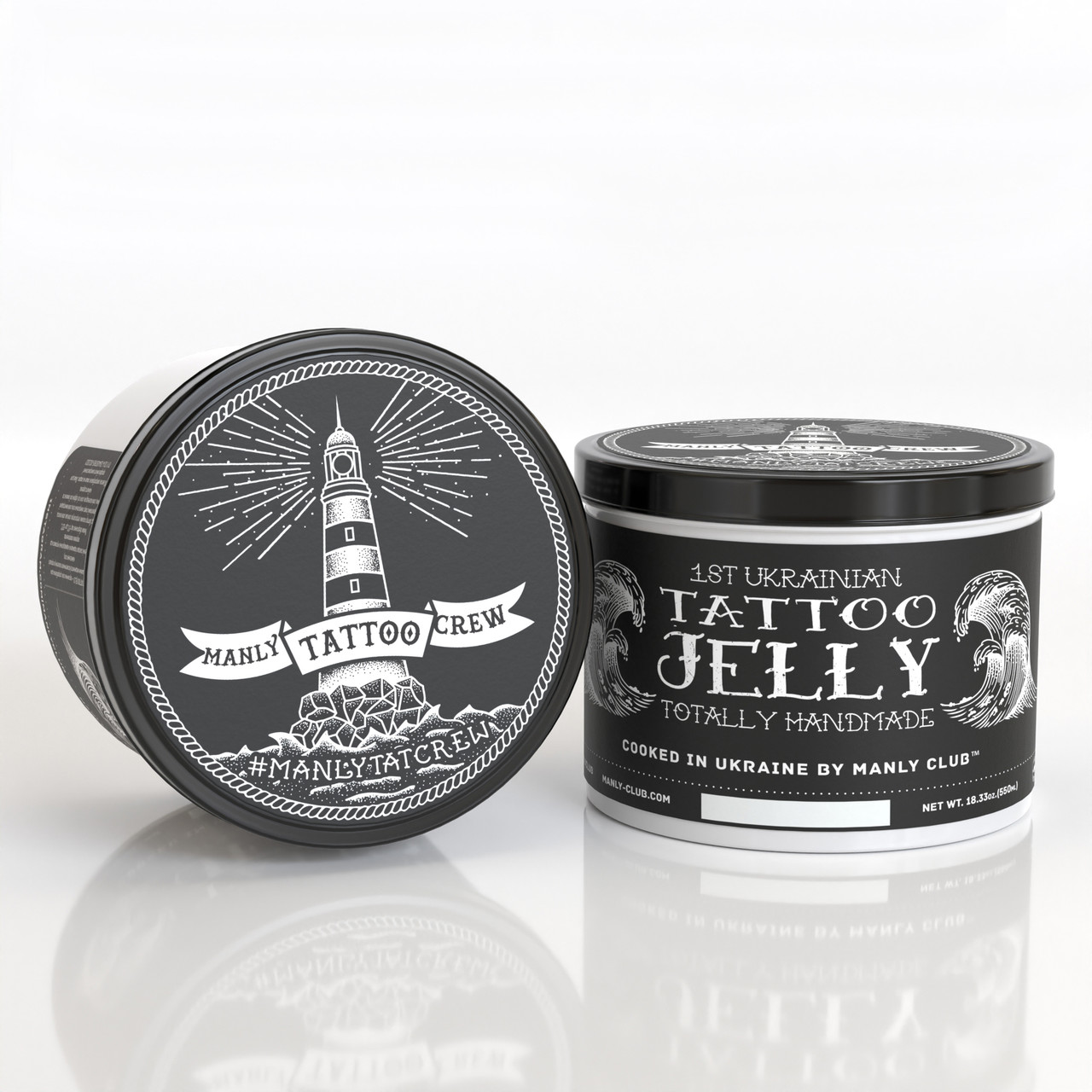 550 мл  Олія TATTOO JELLY ЗАМІННИК ВАЗЕЛІНУ ( аромат з нотами лимона та чайного дерева)