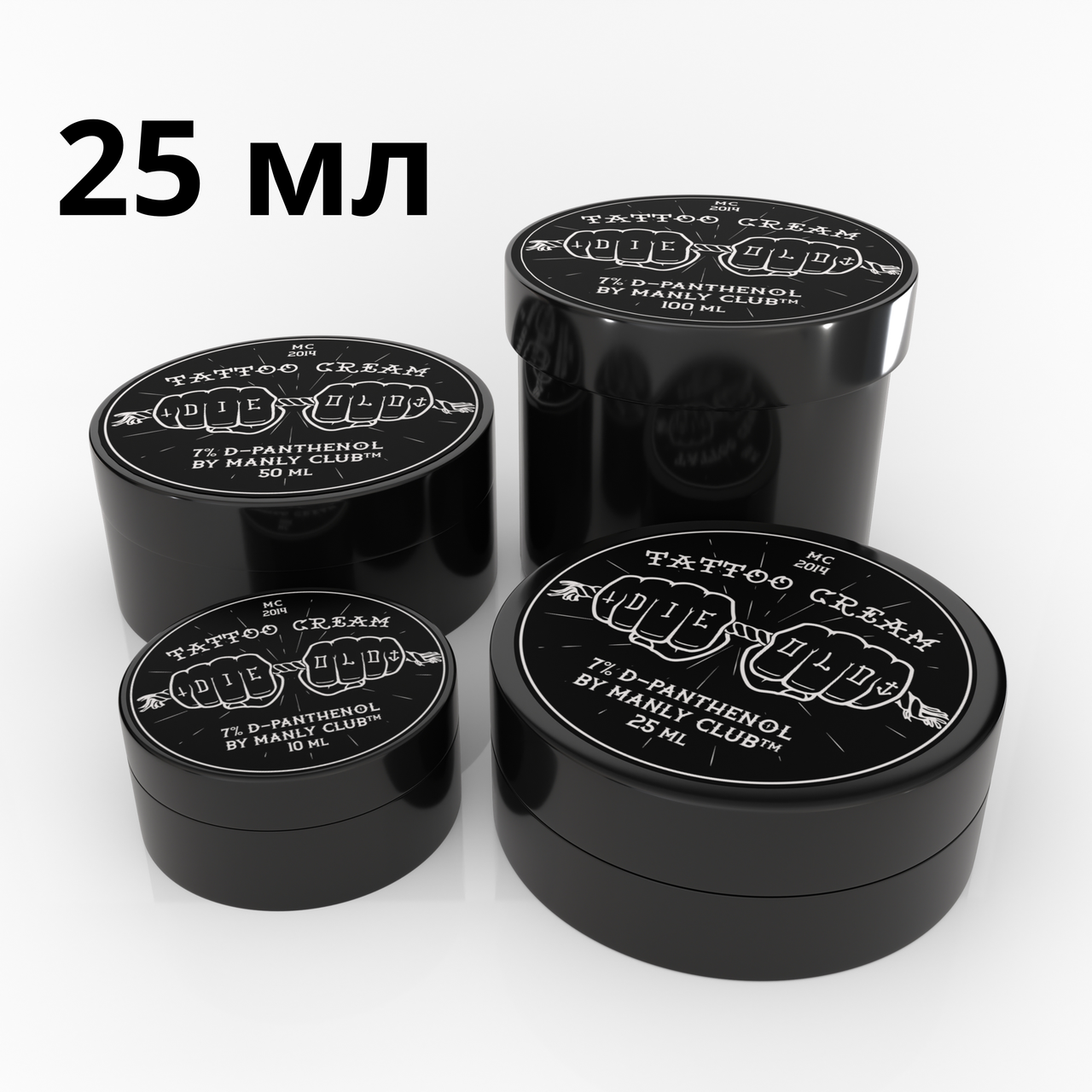 25 мл Крем для загоєння TattooCream Manly Club