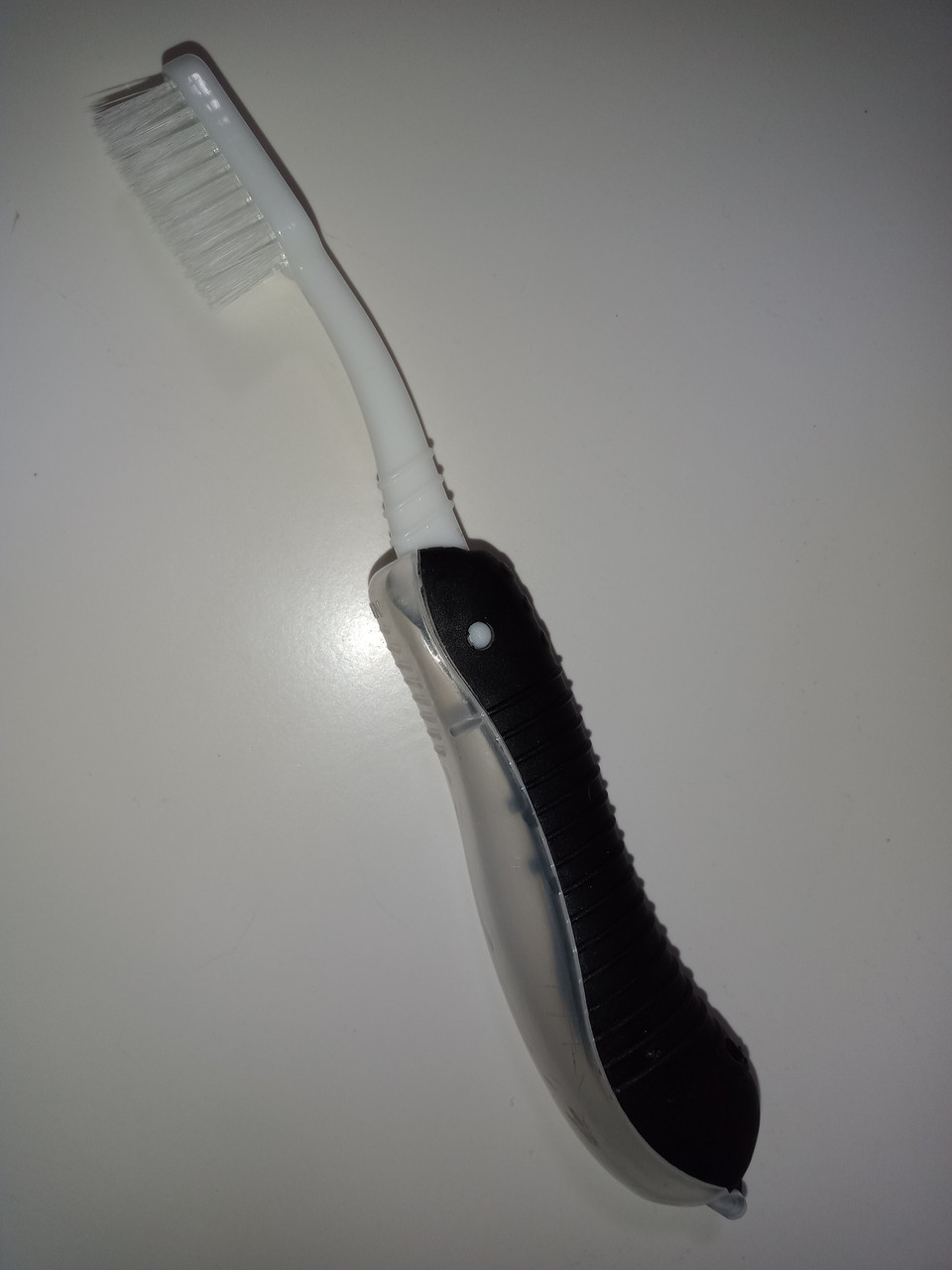 Зубна щітка дорожня складана для походів та туризму чорна, фото 1