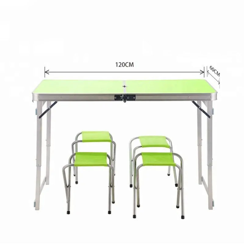 Складной стол для пикника Folding table туристический стол чемодан походный кемпинговый столик со стульчиками - фото 8 - id-p1825136285