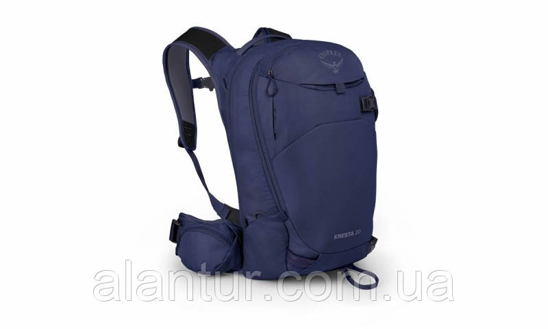Жіночий гірськолижний рюкзак Osprey Kresta 20 л, синій, для фрірайду та беккантрі, фото 1