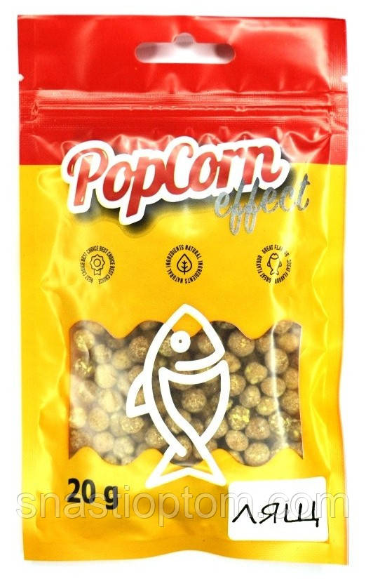 Повітряне тісто рибальське, пиляче, Start Fishing Pop Corn Effect, розмір 7мм, 20г, смак Ліщ