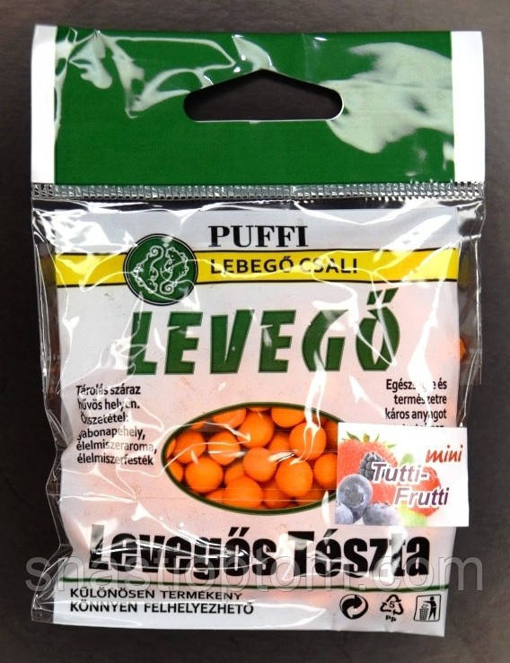 Воздушное тесто для рыбалки, Puffi Levego Мини, 5г, вкус Тутти-Фрутти - фото 1 - id-p1825161123