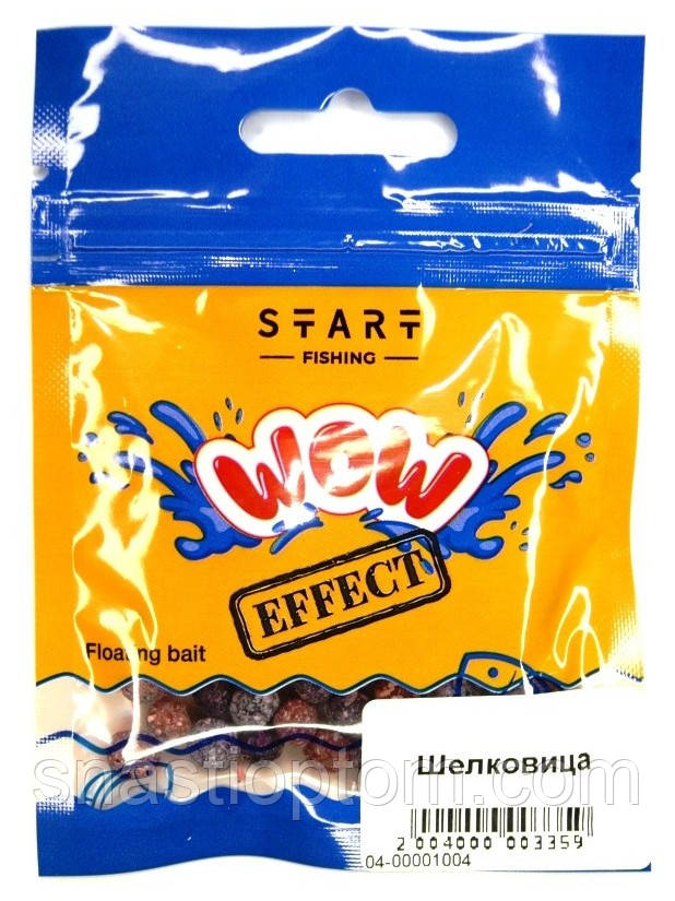 Рибальське повітряне тісто, пиляче, Start Fishing WoW Effect, розмір 7мм, 5г, смак Шовковиця