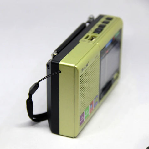 Портативна колонка радіо MP3 USB Golon RX-6622. Колір: золотий