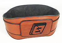Пояс атлетический EasyFit Training Belt кожа (коричневый) S