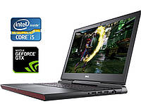 Игровой ноутбук Dell 15 Gaming 7567/15.6"/Core i5 4ядр 2.5GHz/16GB DDR4/256GB SSD+1TB HDD/GeForce GTX 1050 Ti