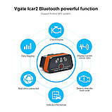 Vgate iCar 2 Bluetooth 3.0 EOBD OBDII OBD 2 діагностичний сканер для авто, фото 4