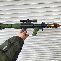 Игрушка базука, гранатомет, стреляет снарядами 3 шт в наборе, 17 х 6 х 44 см