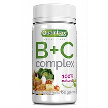 Комплекс вітамінів Quamtrax B+C Complex 60 капсул EXP 07/23 року включно