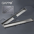 Лінійний трап під плитку 70х700мм GAPPO G87007-4 нержавіюча сталь, фото 7