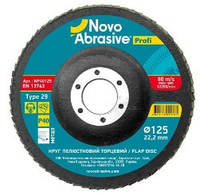 Диск лепестковый торцевой d125мм T29 P40 5 шт/уп Profi NovoAbrasive