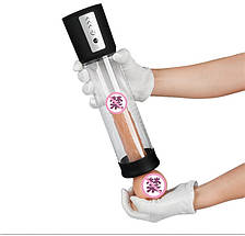 Вакуумна помпа для члена Автоматична USB Type2 насос для збільшення пеніса на Акумуляторі Ellips, фото 5